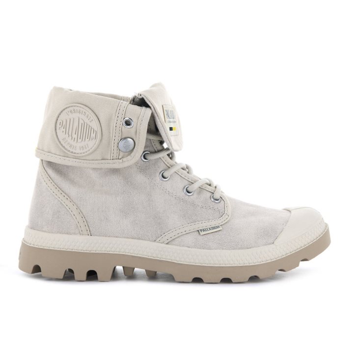 Palladium Pampa Baggy WAX Laarzen Heren Lichtgrijs | NL 01FIEQZ